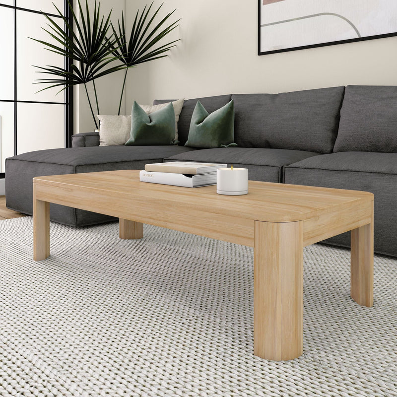 Contour Coffee Table - 54" Coffee Table Plank+Beam Blonde 