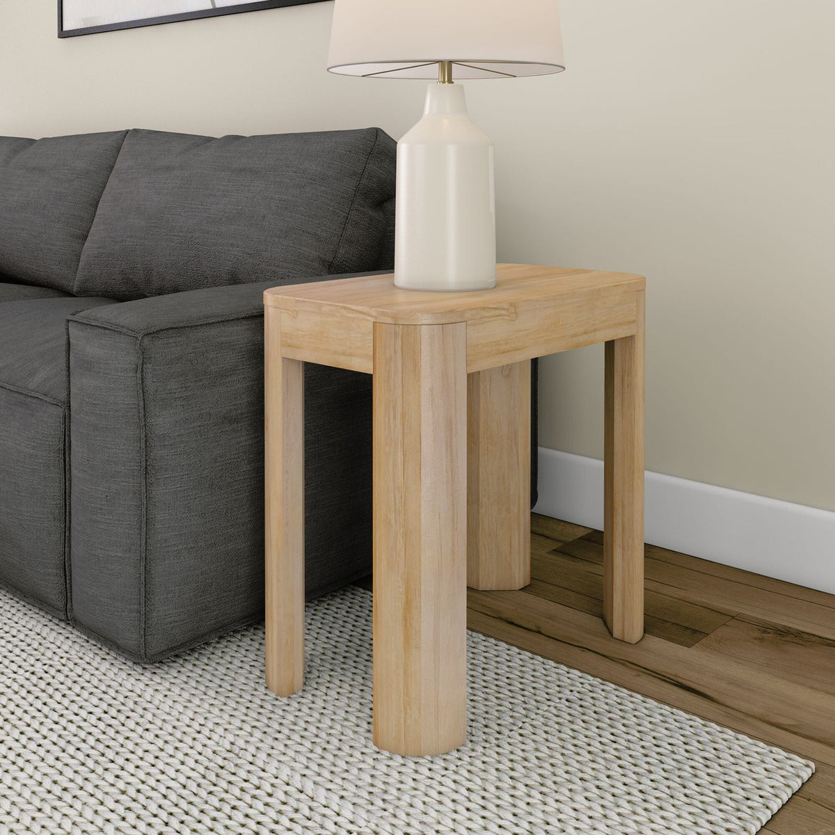 Contour Solid Wood Side Table, 25