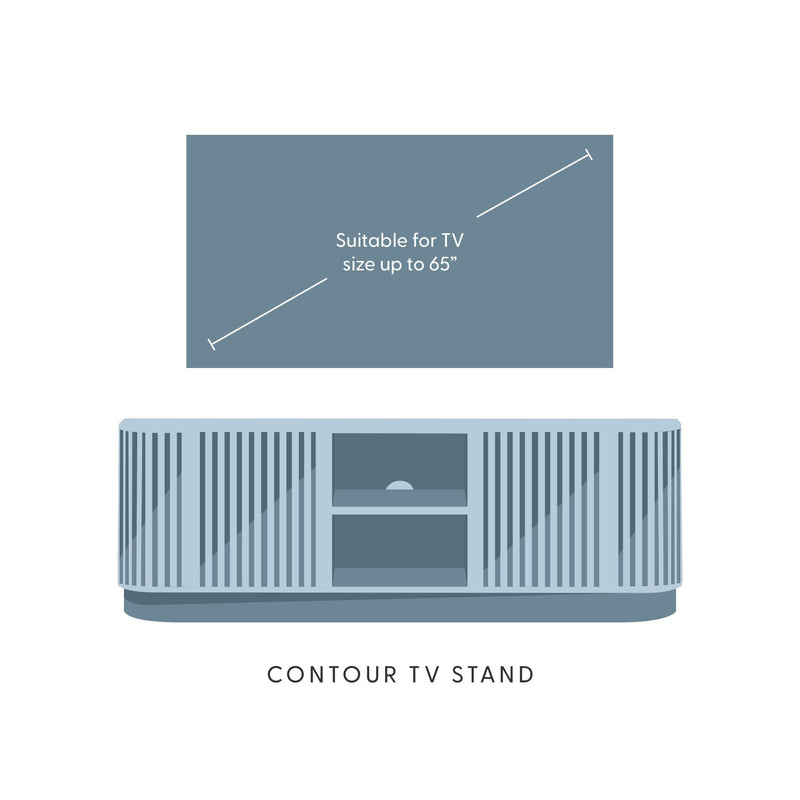 Contour TV Stand TV Stand Plank+Beam 