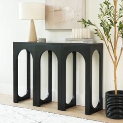 Aria Console Table - 47" Console Table Plank+Beam Black 