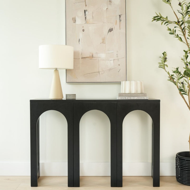Black Arched Console