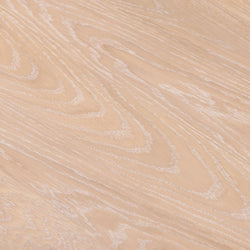 Whitewashed oak wood grain texture close-up on light hardwood flooring surface — natural wood pattern for interior design and furniture