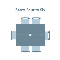 Modern Kitchen Table - 48" Dining Table Plank+Beam 