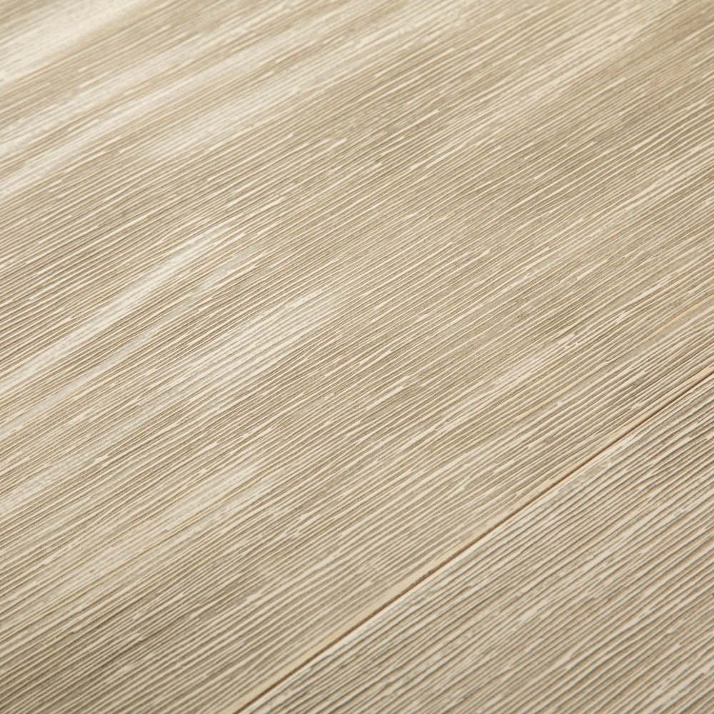 Textured beige veneer pattern, close-up of wood grain lines for modern interior design.