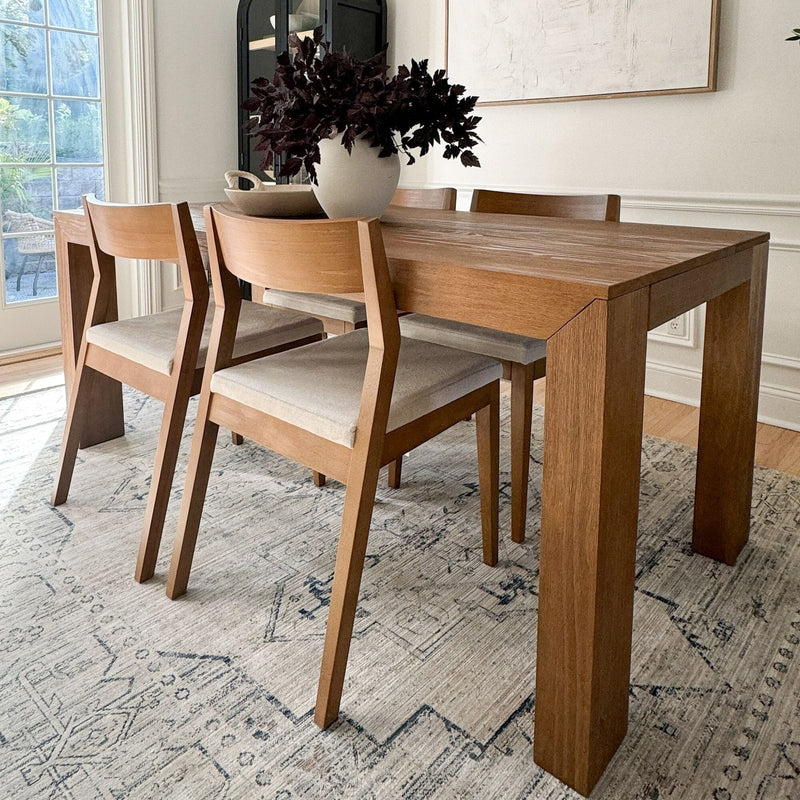 Modern Dining Table - 72" Dining Table Plank+Beam Pecan Wirebrush 