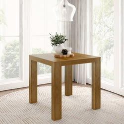 Modern Solid Wood Counter Height Dining Table Dining Table Plank+Beam Pecan Wirebrush 