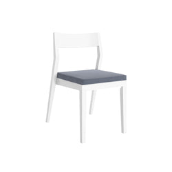 Solid Wood Upholstered Dining Chair Dining Chair Plank+Beam White Slate 