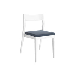 Solid Wood Upholstered Dining Chair Dining Chair Plank+Beam White Graphite 