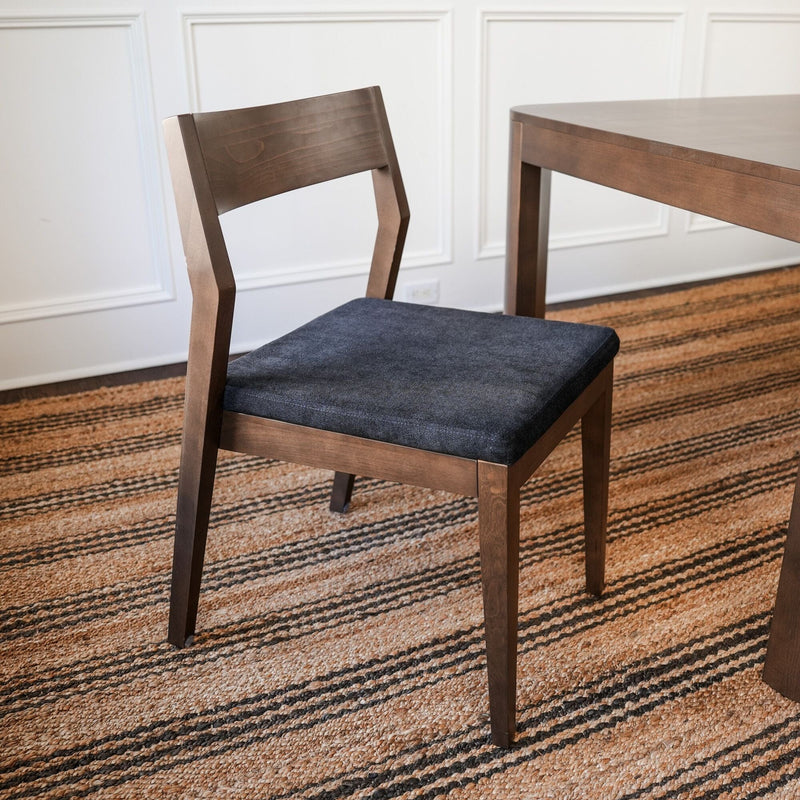 Solid Wood Upholstered Dining Chair Dining Chair Plank+Beam 