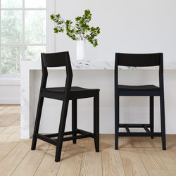 Solid Wood Counter Chair -24" Counter Chair Plank+Beam 