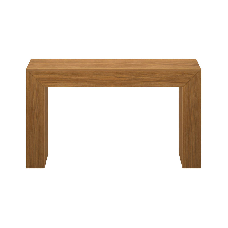 Modern wooden console table with sleek minimalist design.
