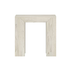 2700514000-153 : Side Table Modern Rectangular Side Table (25in x 15in / 630mm x 375mm), White Sand Wirebrush