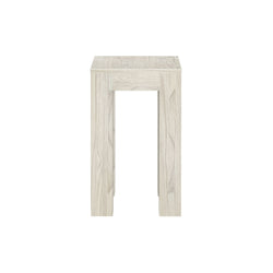 2700514000-153 : Side Table Modern Rectangular Side Table (25in x 15in / 630mm x 375mm), White Sand Wirebrush