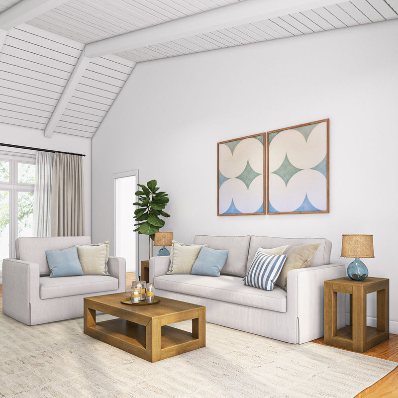 Modern Coffee Table with Shelf - 48" Coffee Table Plank+Beam 
