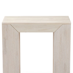 Modern Rectangular Side Table with Shelf Side Table Plank+Beam 