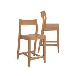 Solid Wood Counter Chair (Set of 2) - 24" Counter Chair Plank+Beam 