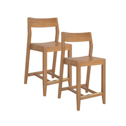 Solid Wood Counter Chair (Set of 2) - 24" Counter Chair Plank+Beam 