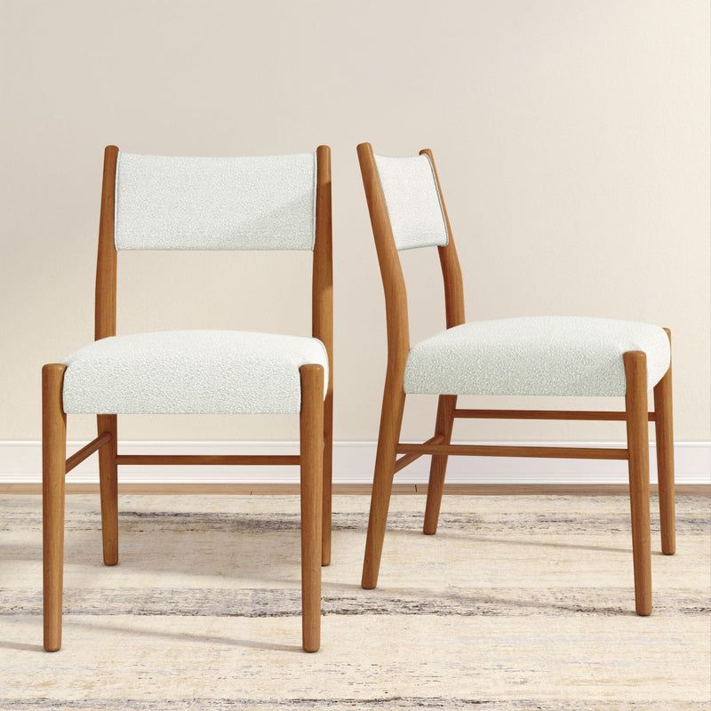 Brio Dining Chair Dining Chair Plank+Beam Pecan and Ivory Set of 2 