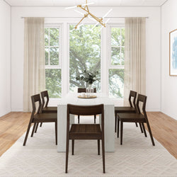 Modern Dining Set with Walnut Chairs - 72" Dining Set Plank+Beam 