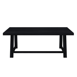 2800303001-190 : Dining Table Classic Farmhouse Dining Table (84in / 2134mm), Wirebrush Black