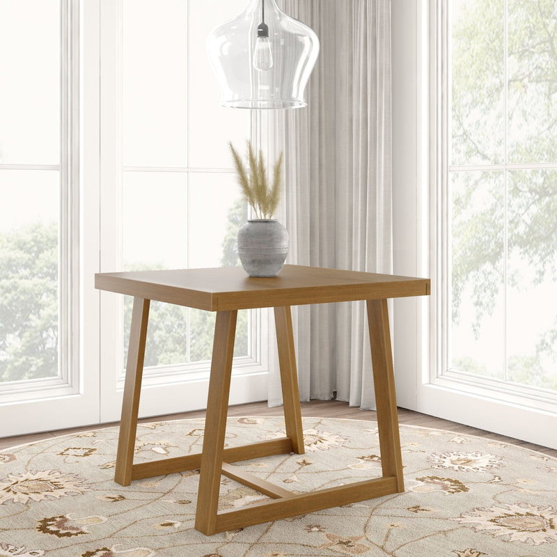 Classic Counter Height Dining Table - 41" Dining Table Plank+Beam Pecan Wirebrush 