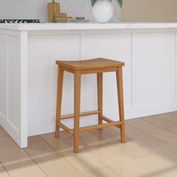 Smythe Counter Stool - 24" Counter Chair Plank+Beam Pecan Individual 