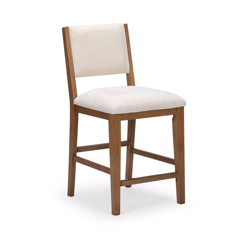 2800334000-417 : Counter Chair Sereno Stool Counter Height (24in), Pecan/Ivory Cushion