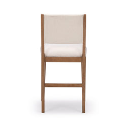 2800334000-417 : Counter Chair Sereno Stool Counter Height (24in), Pecan/Ivory Cushion