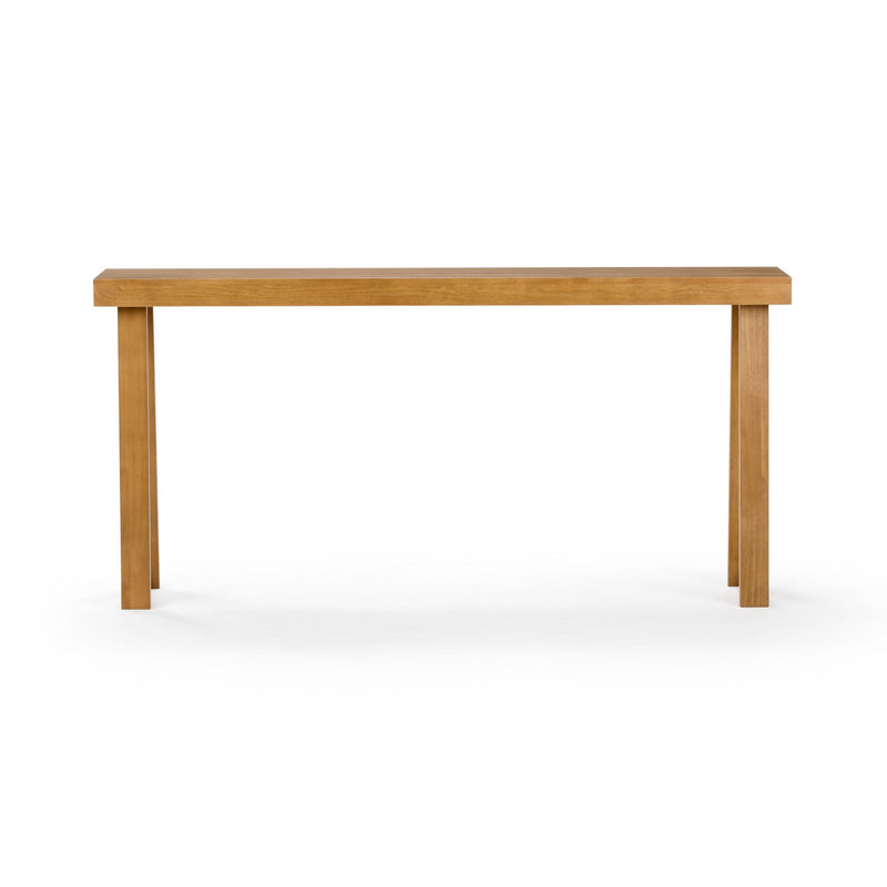 Simple wooden console table with minimalist design.