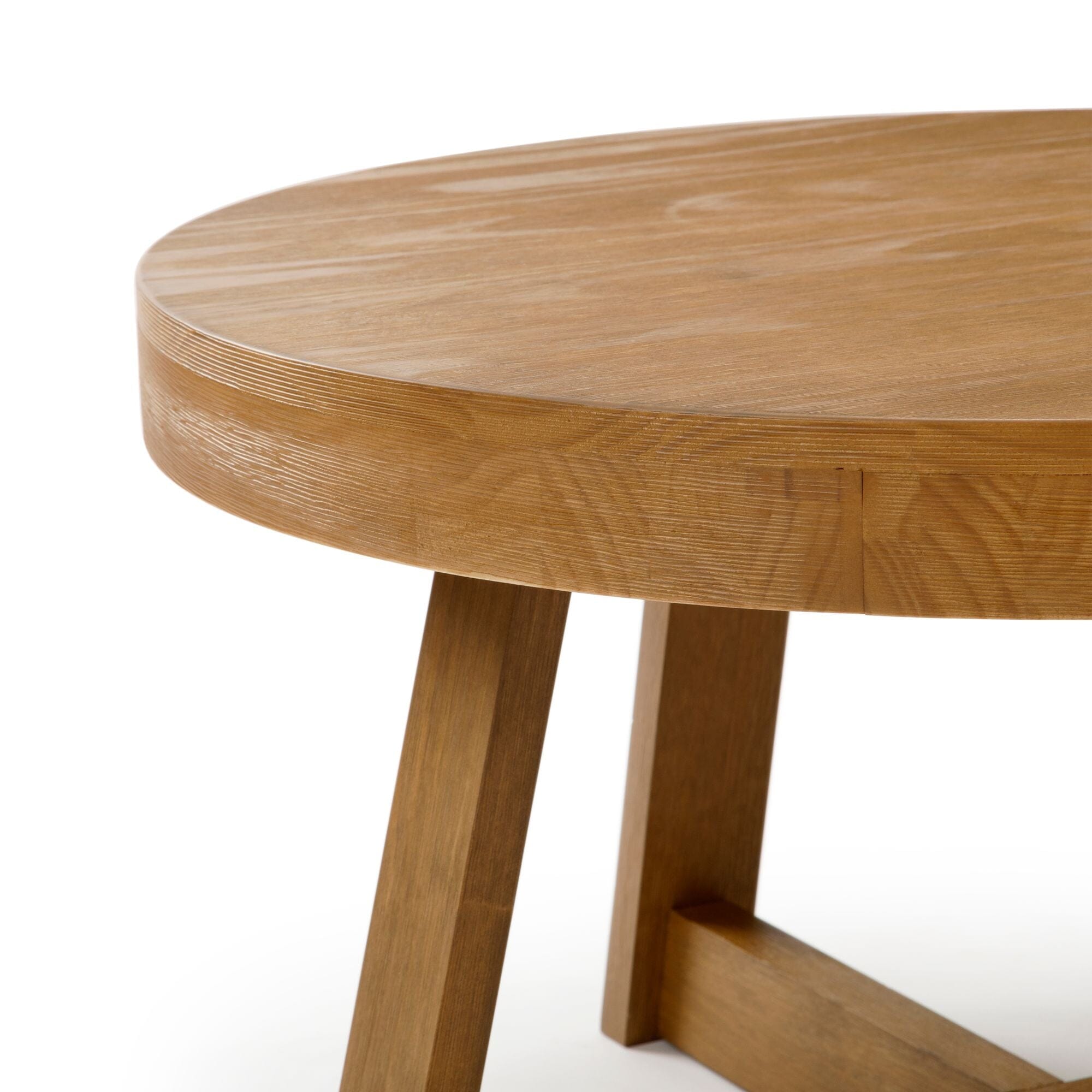 コーヒーラウンドテーブル 36-Inch Round Wood Coffee Table | Plank+Beam