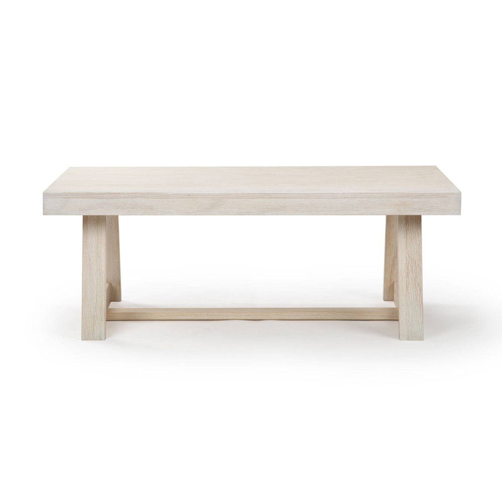 2800507000-153 : Coffee Table Classic Rectangular Coffee Table (48in x 24in / 1220mm x 610mm), White Sand Wirebrush