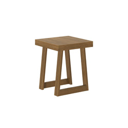 2800513000-197 : Side Table Classic Square Side Table (20in x 20in / 510mm x 510mm), Pecan Wirebrush