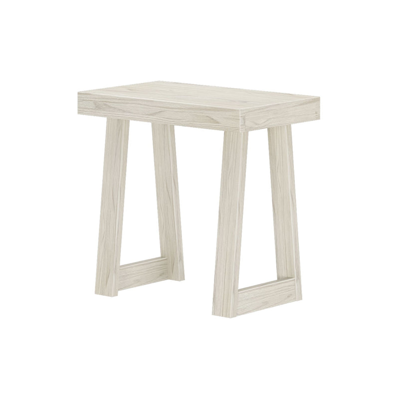 Minimalist wooden side table with modern design and sleek finish.