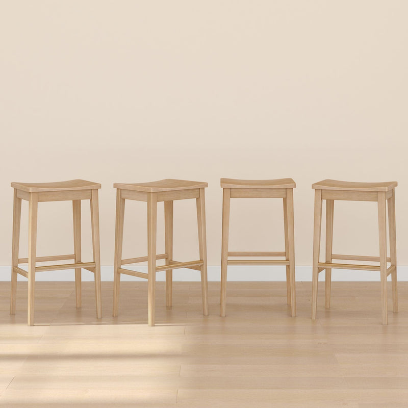 Smythe Bar Stool - 30" Bar Chair Plank+Beam Blonde Set of 4 