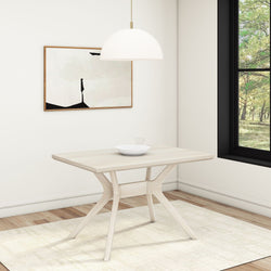 Verso Kitchen Table - 48" Dining Table Plank+Beam White Sand 