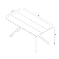 Verso Dining Table - 72" Dining Table Plank+Beam 