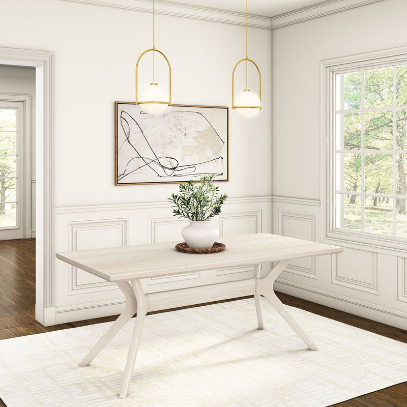 Verso Dining Table - 72" Dining Table Plank+Beam Coastal White 