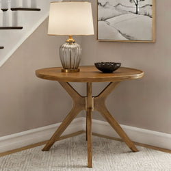 Verso Round Dining Table - 38" Dining Table Plank+Beam Pecan 