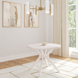 Verso Round Dining Table - 38" Dining Table Plank+Beam White Sand 