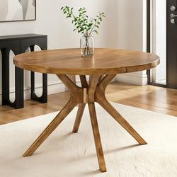 Verso Round Dining Table - 47" Dining Table Plank+Beam Pecan 