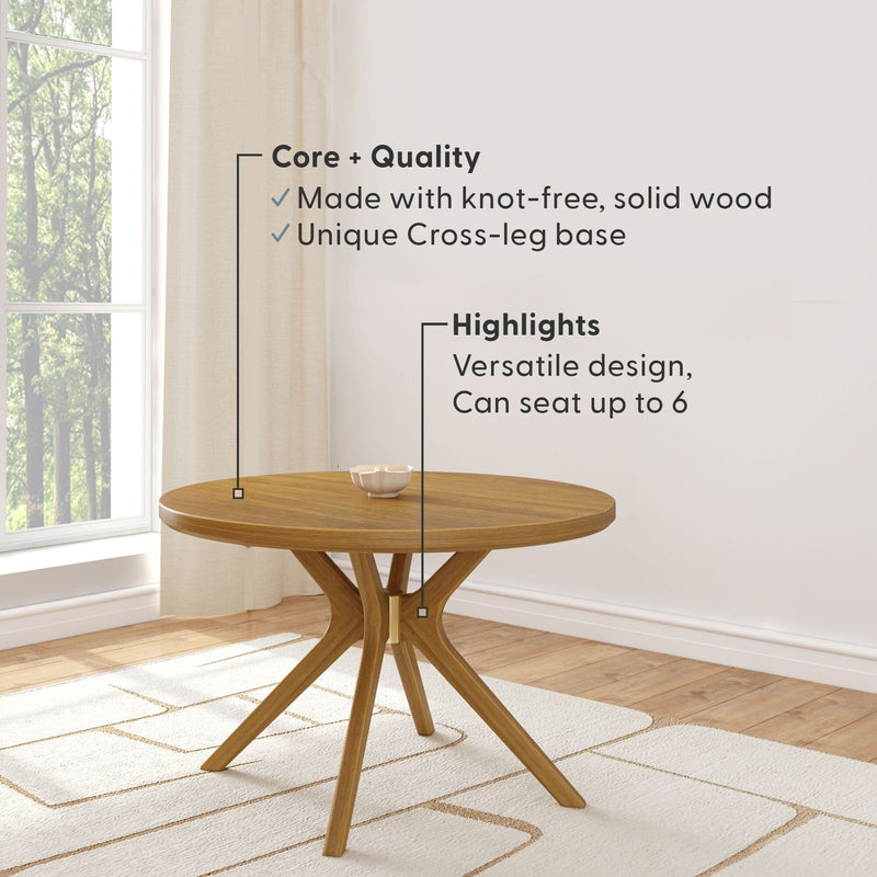 Verso Round Dining Table - 47" Dining Table Plank+Beam 