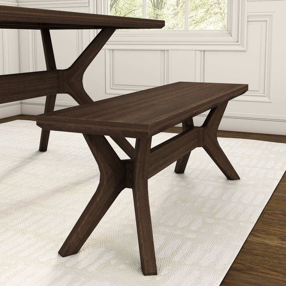 Verso Dining Bench - 48" Dining Bench Plank+Beam Walnut 