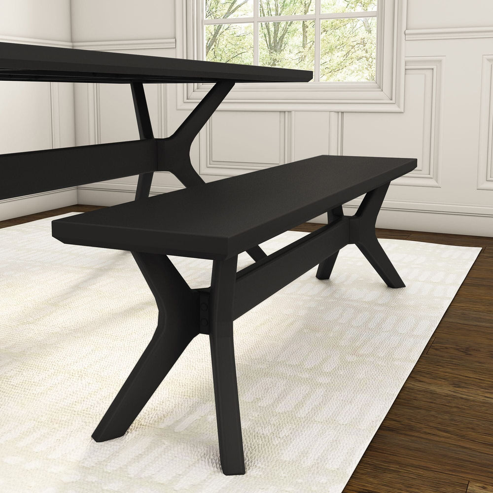 Verso Dining Bench - 60" Dining Bench Plank+Beam Black 