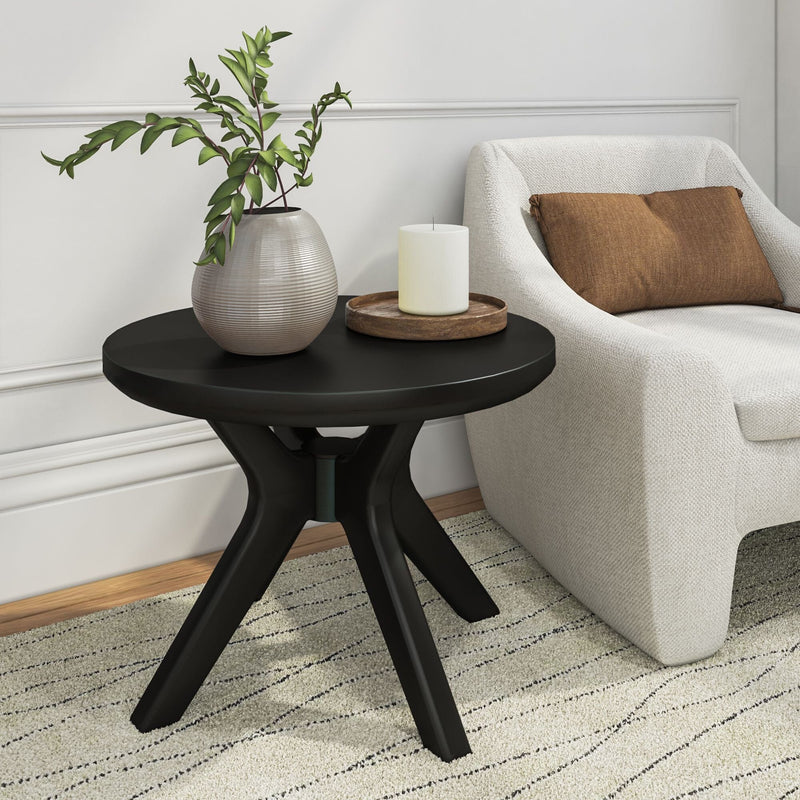 Verso Round Side Table - 24" Side Table Plank+Beam Black 
