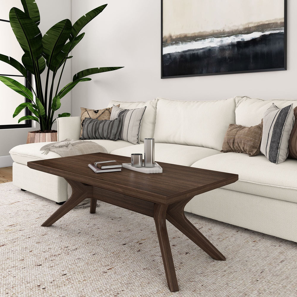 Verso Coffee Table - 48" Coffee Table Plank+Beam Walnut 