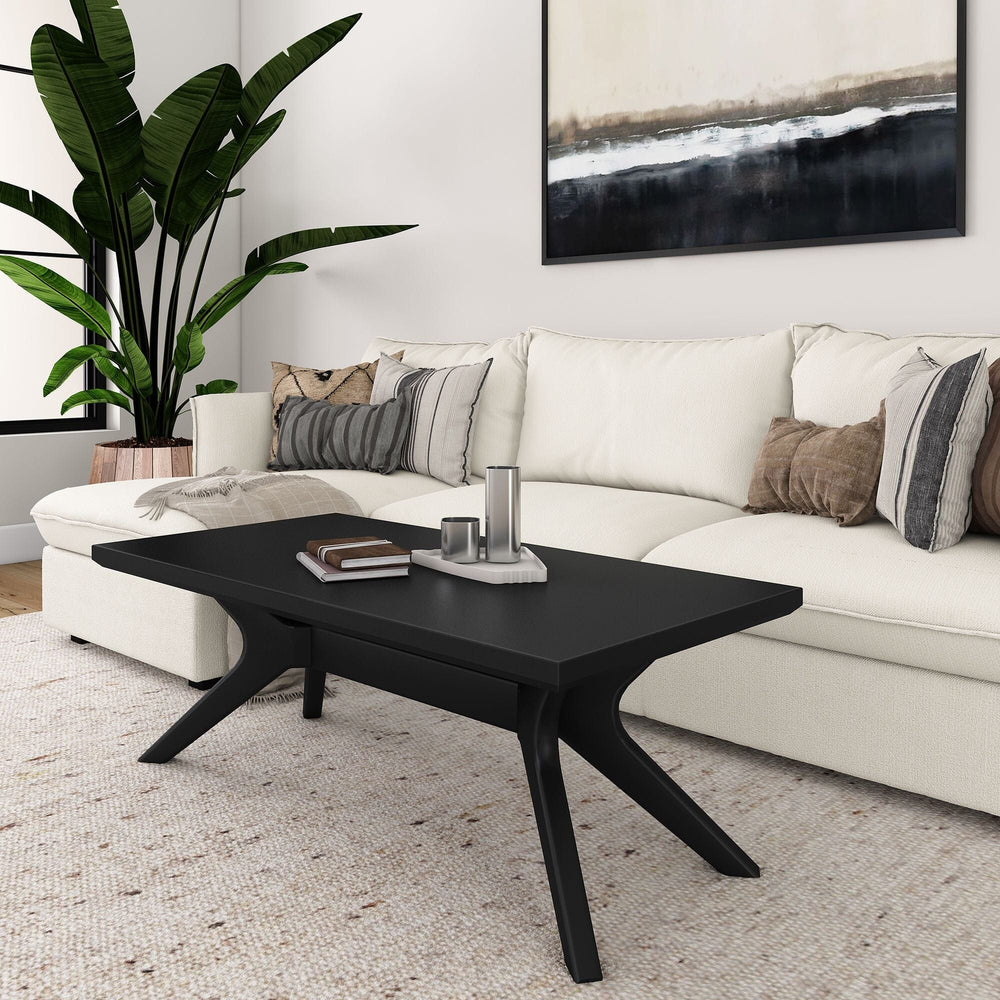 Verso Coffee Table - 48" Coffee Table Plank+Beam Black 