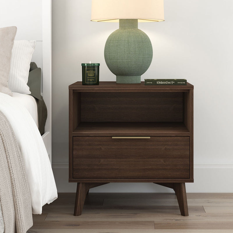 Haven Nightstand with Shelf Nightstand Plank+Beam 