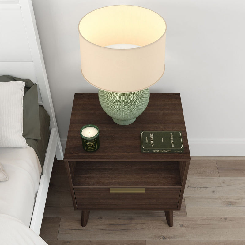 Haven Nightstand with Shelf Nightstand Plank+Beam 