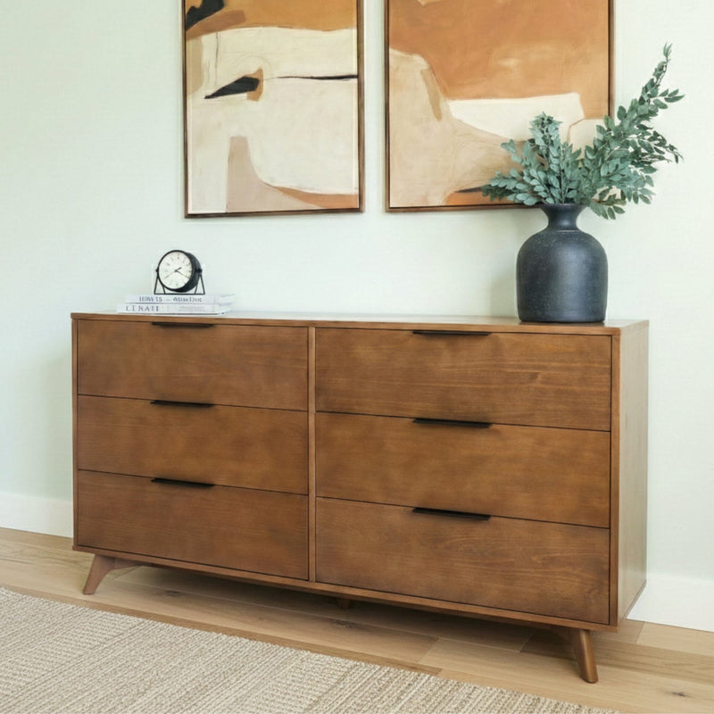 Haven 6-Drawer Dresser Dresser Plank+Beam Pecan 