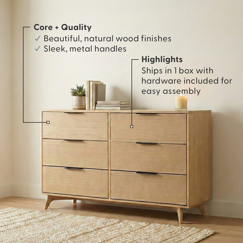 Haven 6-Drawer Dresser – Plank+Beam